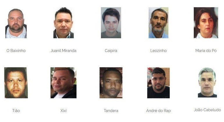 Lista dos criminosos mais procurados pelo Ministério da Justiça e Segurança Pública