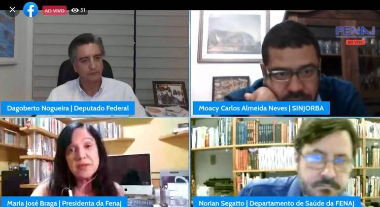 Live promovida pela Fenaj discutiu a necessidade de incluir os jornalistas nos grupos prioritários de vacinação