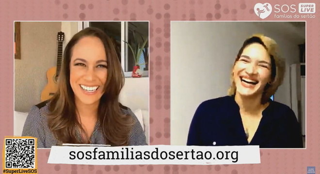 Renata Alves conversou Daniela Sena na super live SOS Famílias do Sertão