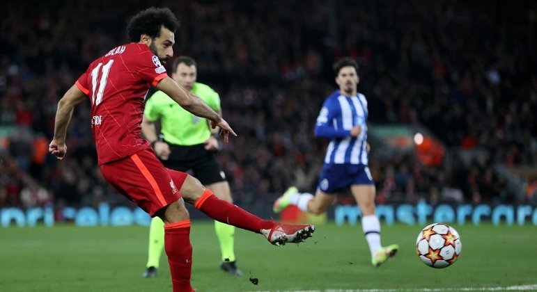 O detalhe do tento de Salah, Liverpool 2 X 0 Porto
