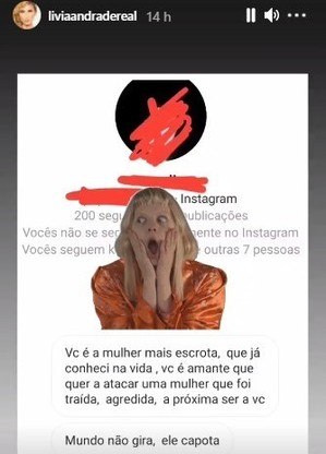 Mensagens enviadas à Lívia Andrade
