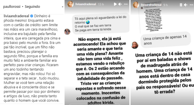 L&iacute;via Andrade volta atacar P&eacute;tala: 'Amante n&atilde;o tem uma vida feliz'  