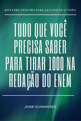 Tudo que você precisa saber para tirar mil na redação do Enem: o livro discute questões relacionadas a falta de repertório sociocultural e aponta as possibilidades de construção e utilização desse repertório nas redações. Além disso, a obra também apresenta como deve ser diversificado o uso dos elementos coesivos, fornecendo aos leitores uma lista de estruturas para as mais diversas relações de sentido estabelecidas no texto