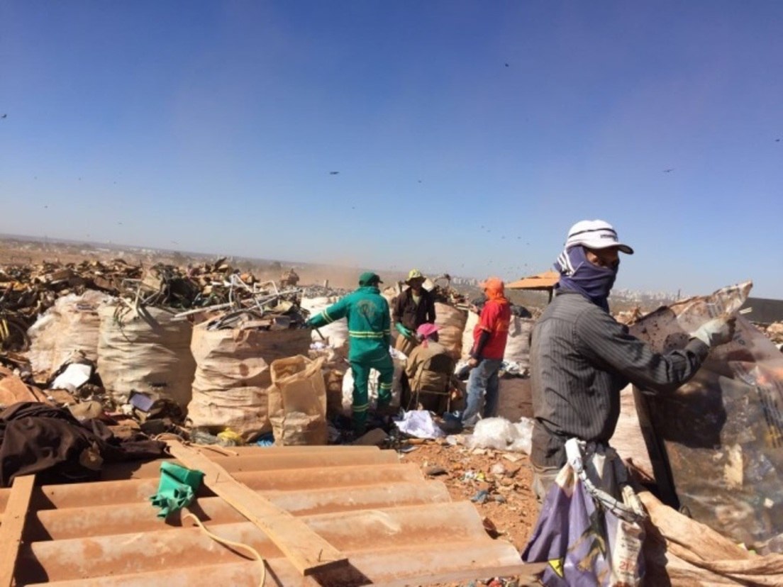 Lixão da Estrutural, em Brasília (Acervo pessoal/Lúcia Fernandes do Nascimento)