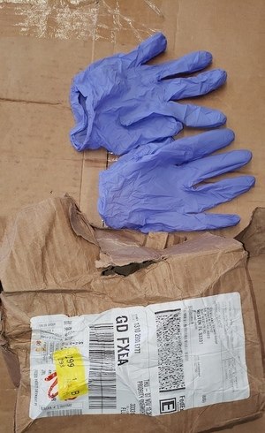 Lixo hospitalar americano também foi encontrado no porto do Rio Grande (Divulgação/Receita Federal)