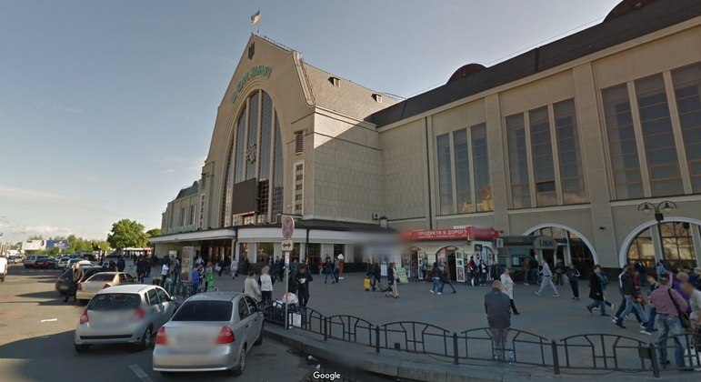 Estação de trem em Kiev que vai receber população em risco