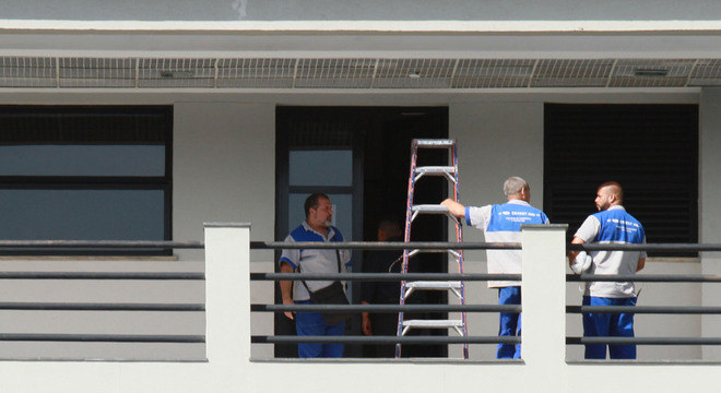 Entrada do local onde Temer Ã© mantido preso na SuperintendÃªncia da PF no Rio