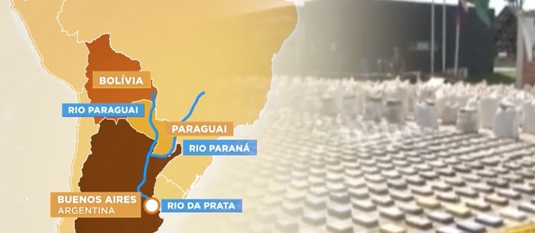 Traficantes operam uma rede logística complexa para escoar a droga para a Europa (Reprodução)