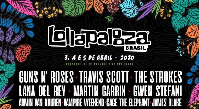 Lollapalooza Brasil 2020 - Line-up