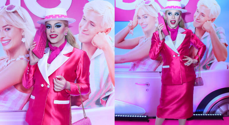 Jurada do reality musical Canta Comigo, da Record TV, Penelopy Jean usou um look inspirado em uma boneca Barbie da vida real: Barbie 