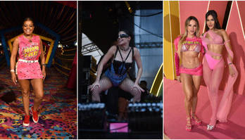 Abadás criativos, transparência e tecido arrastão marcam looks  (Leo Franco/AgNews)