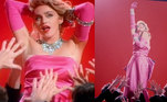 Uma das músicas mais conhecidas da cantora é Material Girl. Para seu videoclipe, Madonna escolheu fazer um tributo a Marilyn Monroe, com referência a uma cena do filme Os Homens Preferem as Loiras, surgindo com o vestido rosa pink característico e cheia de diamantes