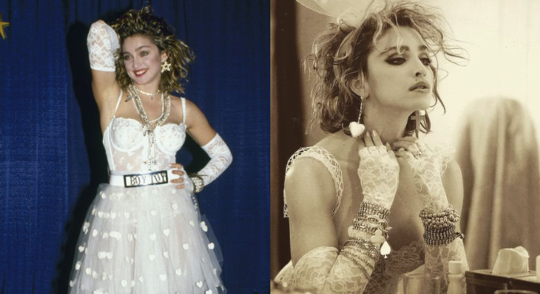 O visual de noiva foi o escolhido para ilustrar a capa do segundo álbum da cantora, Like a Virgin, lançado em 1984. Essa 