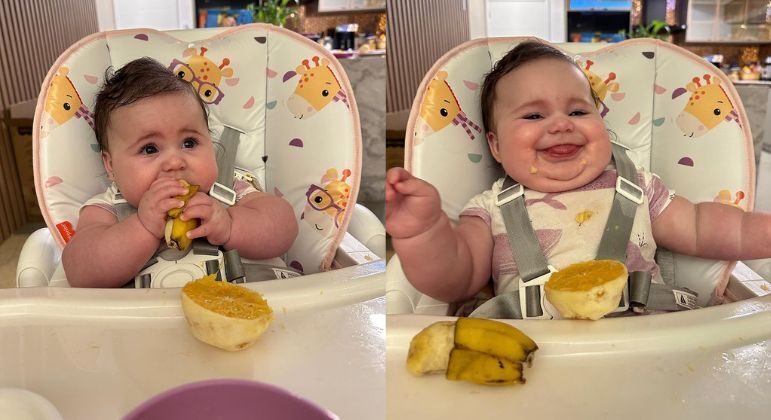 A introdução alimentar de Lua começou no dia 5 de outubro, quando a menina provou laranja e banana pela primeira vez. Na ocasião, Viih Tube contou que ela e Eliezer contrataram uma nutricionista para ir à casa deles ensinar os dois e os funcionários a forma correta de alimentar a bebê e dicas para o preparo da comida dela