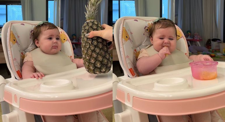 Viih compartilhou um vídeo divertido com os seguidores mostrando que deu várias frutas para a filha provar. A pequena já sabe de quais frutas gosta e quais odeia