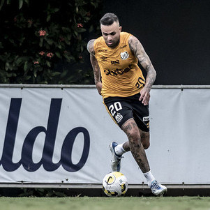Luan em treino: ele não atuou contra o São Paulo no domingo
