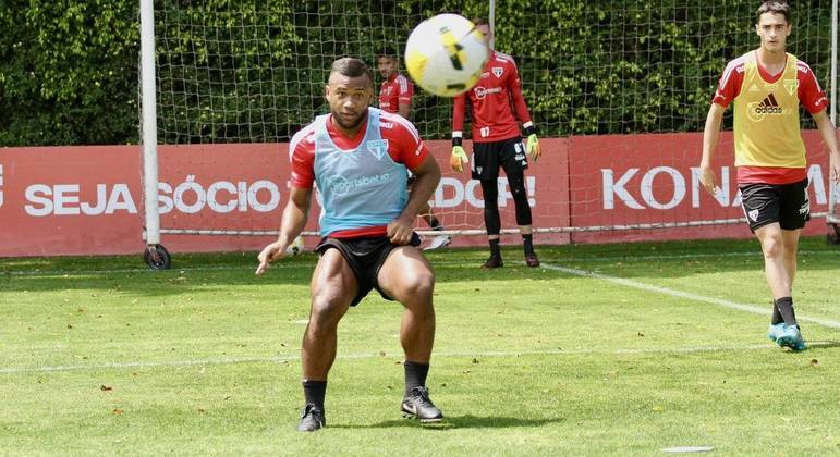 Luan treinando na última segunda-feira