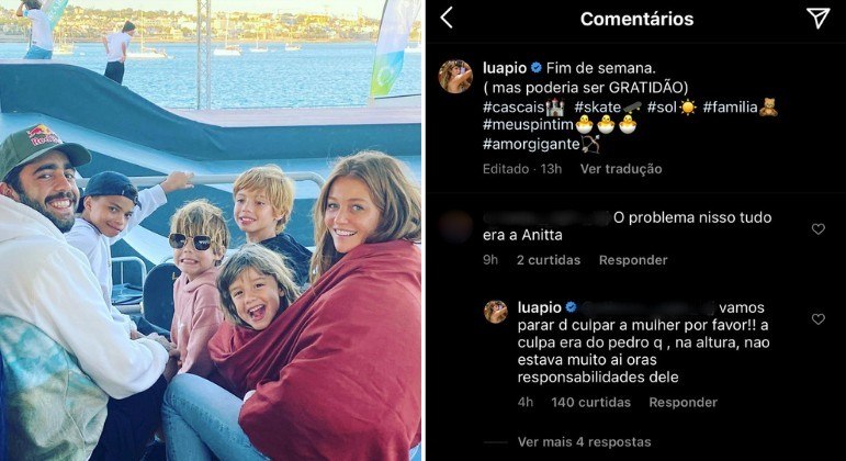 Luana Piovani rebate comentário sobre Anitta: 'A culpa era do Pedro'
