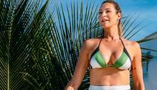 Luana Piovani arrasa ao posar com biquíni de cintura alta, peça vintage que voltou a ser hit da moda praia