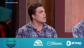 Lucas avisa que vai colocar Kerline na Roça caso vire o novo Fazendeiro (Reprodução/RecordTV)