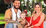 O fofo Luca, filho de Lucas Lucco e Lorena Carvalho, completou 7 meses