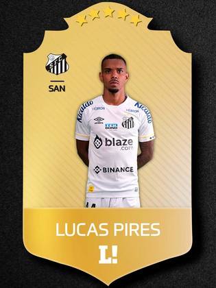 Lucas Pires - 6,0 - O lateral participou da jogada do primeiro gol do Santos na partida. Defensivamente, fez uma partida razoável.