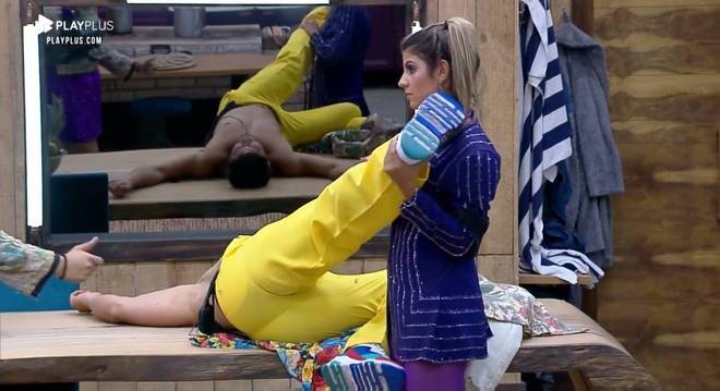 Lucas Viana bebeu em várias festas e precisou da ajuda de Hari e Thayse