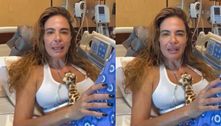 Após acidente, Luciana Gimenez aparece em hospital e chora: "Meu osso foi destruído" 