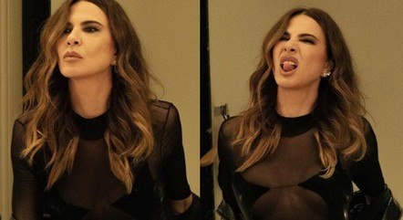 Luciana Gimenez de body transparente
