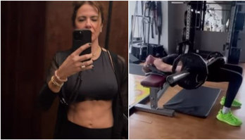Luciana Gimenez exibe barriga definida após treino pesado (Reprodução/Instagram/@lucianagimenez)