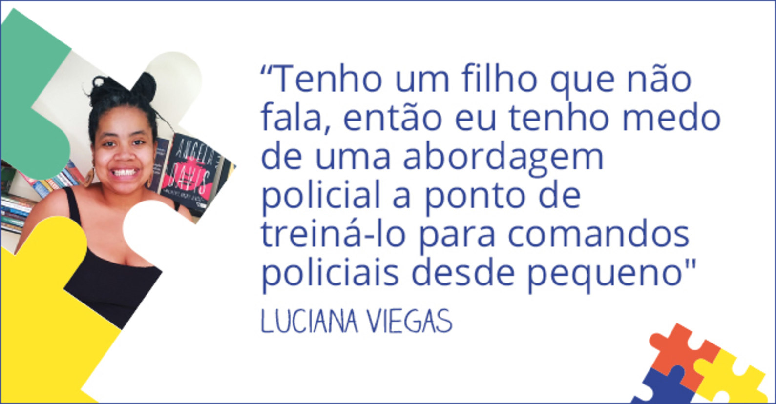 Luciana Viegas, mãe de um filho autista (Arte/R7)