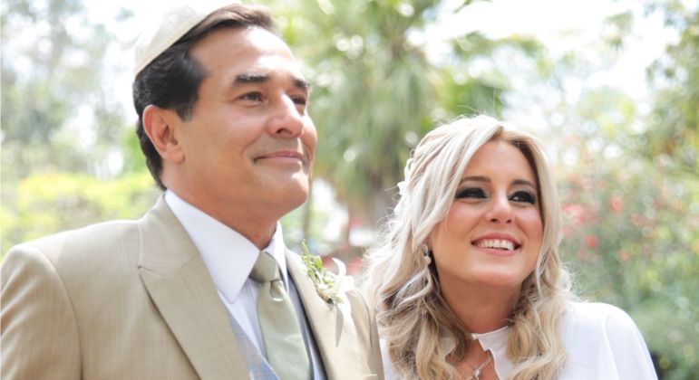 Luciano Szafir e Luhanna Melloni se casam após 11 anos juntos