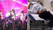Ludmilla é levada para hospital após show em Curitiba: 'Estava morrendo de dor'