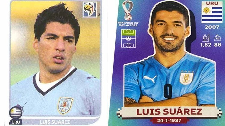 Luis Suárez (atacante – Uruguai). Primeira aparição: 2010