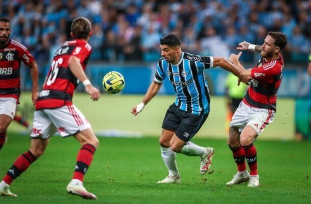 Luis Suárez é o grande nome que deixa o Grêmio. O clube ainda busca um substituto para 2024. Foto: Lucas Uebel/Grêmio FBPA