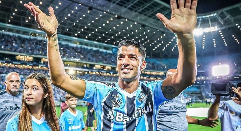 Nas redes sociais, Luis Suárez agradeceu a torcida do Grêmio pela recepção calorosa
