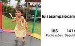 A Luli, como é chamada pelos seguidores e pela mãe, é filha da influenciadora Mariana Sampaio. Com mais de 100mil seguidores no Instagram, o perfil compartilha vários clicks fofos da Luisa