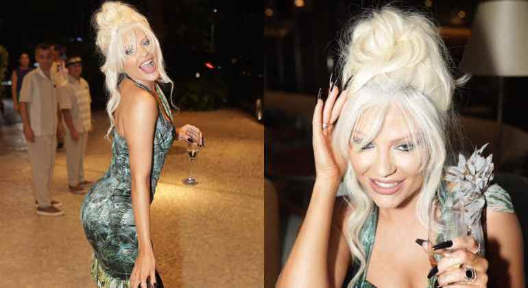 Luísa Sonza com look inspirado em  Pamela Anderson