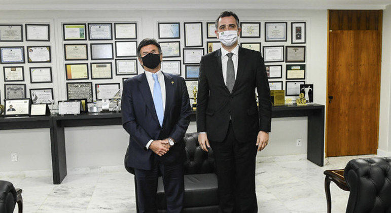 Luiz Fux (STF) e Rodrigo Pacheco (Senado)