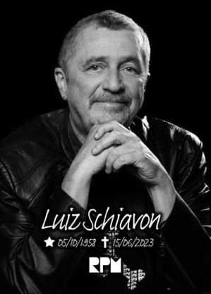 Post sobre a morte de Luiz Schiavon feito no perfil oficial do RPM