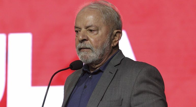 Presidente eleito Luiz Inácio Lula da Silva em evento de campanha