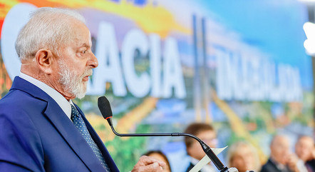 Lula durante agenda no Congresso Nacional