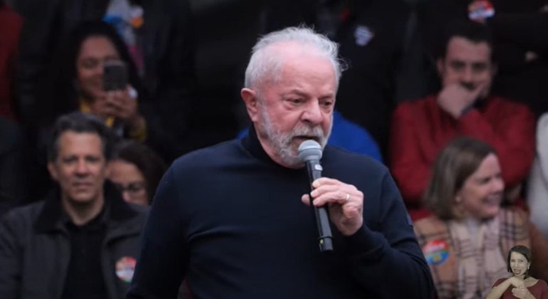 Ex-presidente Lula durante lançamento da campanha em São Paulo