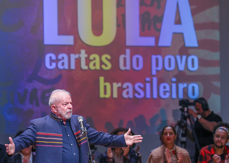 O ex-presidente Luiz Inácio Lula da Silva, candidato do PT à Presidência da República
