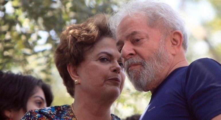 A ex-presidente Dilma Rousseff e o presidente Luiz Inácio Lula da Silva