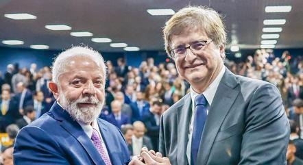 Lula e Gonet na posse do novo procurador-geral da República