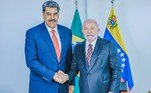 Lula e Maduro em encontro em Brasília em maio de 2023