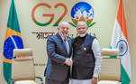 O presidente brasileiro se reuniu também com o primeiro-ministro da Índia, Narendra Modi