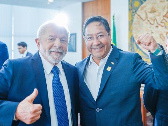 Lula e o presidente da Bolívia, Luis Arce