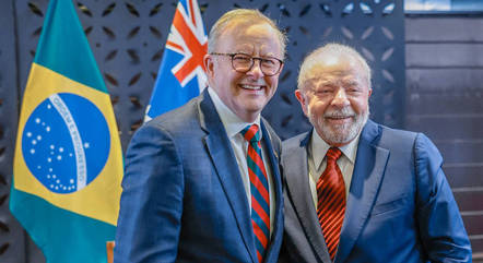 Anthony Albanese e o presidente Lula, no Japão